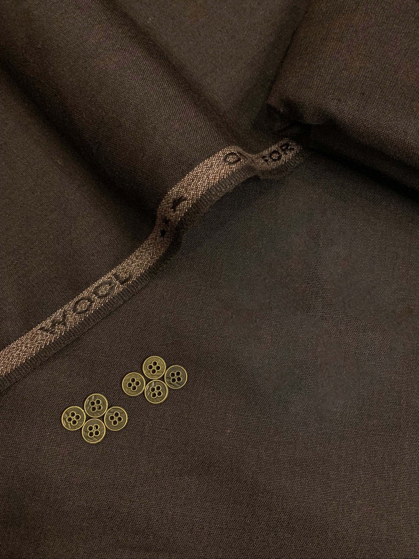 Youthbridge Shogran Wool – Brown | Premium Winter Suiting Fabric