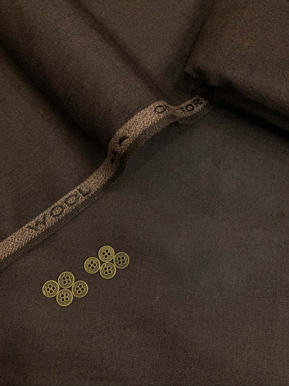 Youthbridge Shogran Wool – Brown | Premium Winter Suiting Fabric